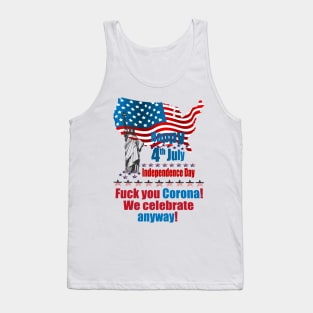 independence Day Corona Anyway Tank Top